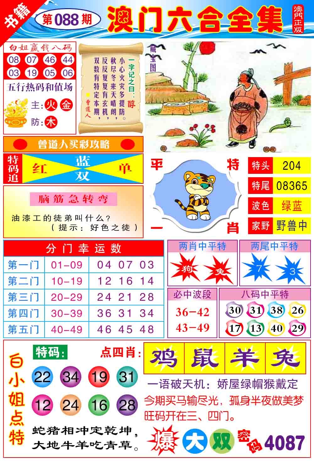088期澳门全集六合[图]