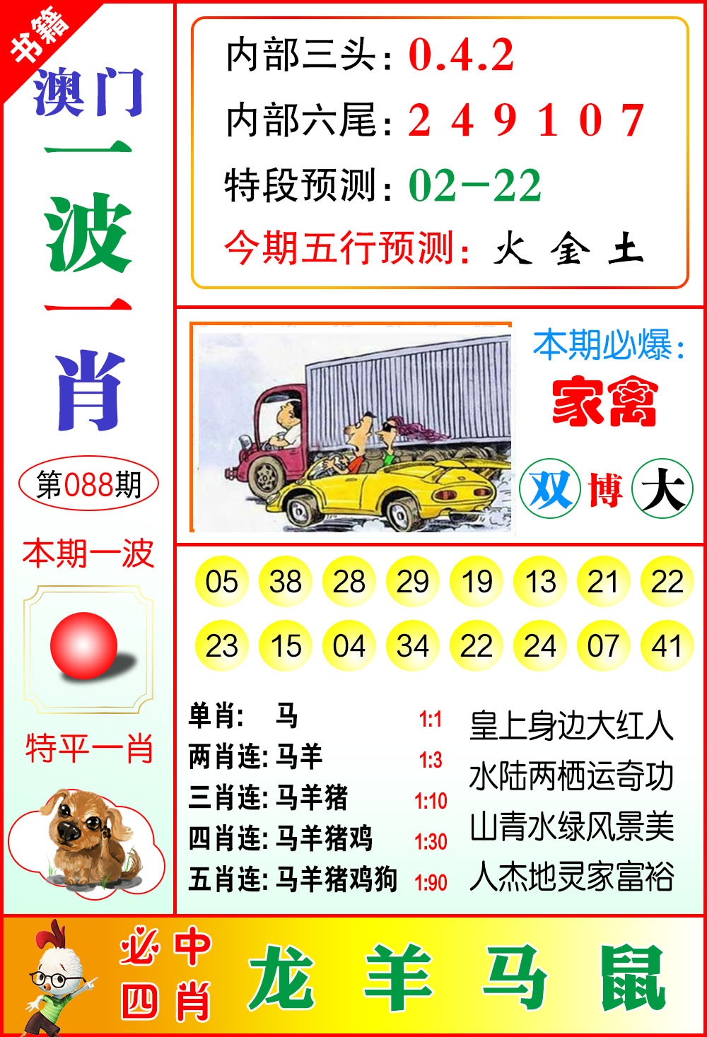 088期澳门一波一肖[图]