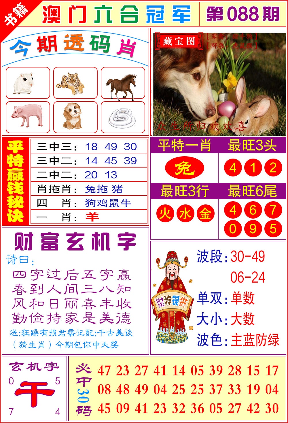 088期澳门六合冠军[图]